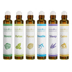 HERBROMAS Aromatherapy Essential Oils Roll On Set, Natural Pre-diluted Blend Oils for Skin Use, Relaxation Gift for Women & Men,