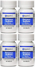 Iron Supplement Ferrous Sulfate 325mg by Reliable 1 | Iron Pills for Women and Men | Iron Supplements for Anemia and Iron Defici