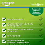 Amazon Basic Care Nicotine Polacrilex Lozenge 2 mg (nicotine), Stop Smoking Aid, Mint Flavor, 144 Count (Packaging may vary)
