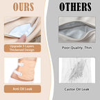 7 Pcs Castor Oil Pack Wrap with Flannel Cloth, Organic Cotton Castor Oil Pack Kit for Knee Wasit Breast and Neck, Castor Oil Com