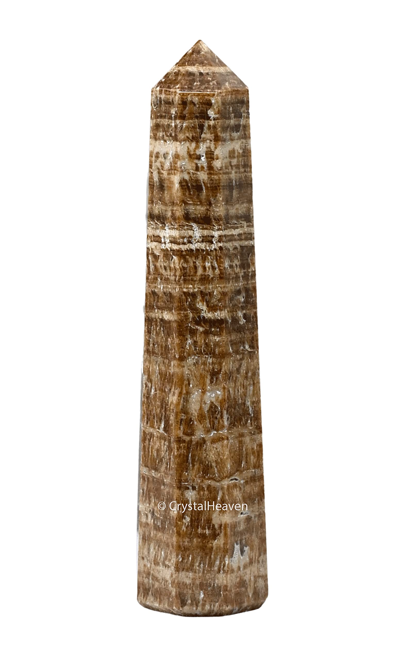 Crystal Heaven Aragonite Crystal Tower Obelisk Point For Chakra, Healing And Balancing  Aaa Grade Original Certified Gemstone A