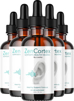 LIVORKA ZenCortex Drops, Liquid Supplement for Ear Health, Supports Healthy Hearing - 5 Bottles (150 Day Supply) - Pack of 5