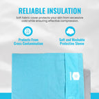 ICEWRAPS Extra Cover ONLY for 10x14 Clay Ice Pack | Reusable and Washable Soft Fabric Cover for Cold Pack | Fabric Cold Compress