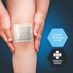 MED PRIDE Waterproof Silicone Bordered Foam Dressing 4x4 Inch with Adhesive Border, Sterile, Pack of 10