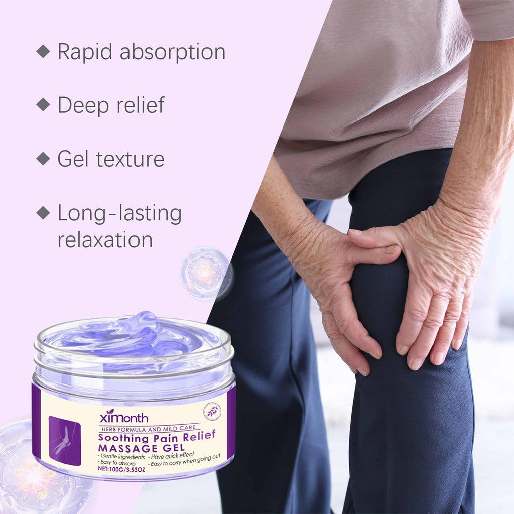 Terraphase Joint Purple Gel |Relief Gel with Emu Oil & Turmeric | Fast-Absorbing Joint Cream for Knees, Back, Hands | Non-Greasy
