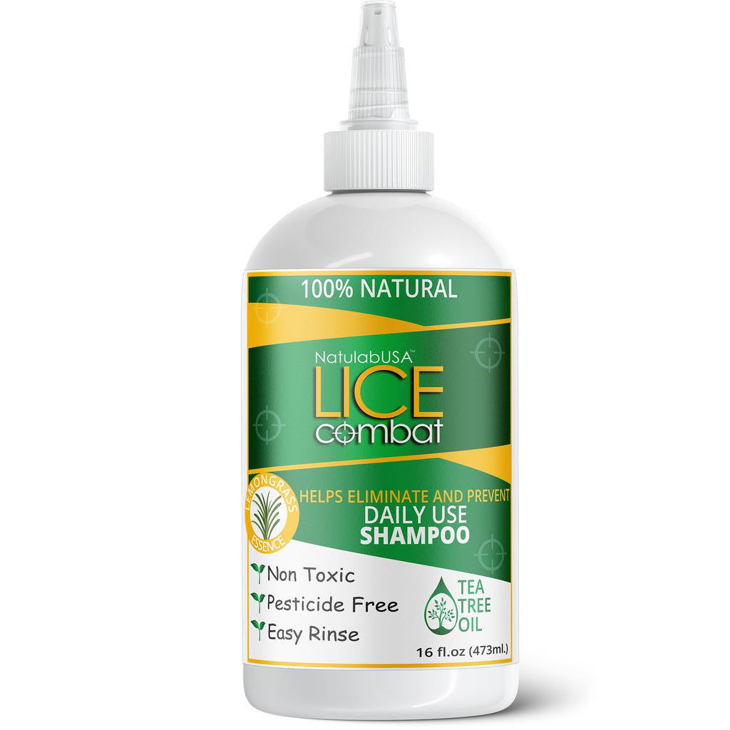 Lice Shampoo | Helps Eliminate Lice, Super Lice & Nits | Repels & Prevents | Pesticide Free | 100% Natural | Tea Tree + Coconut 