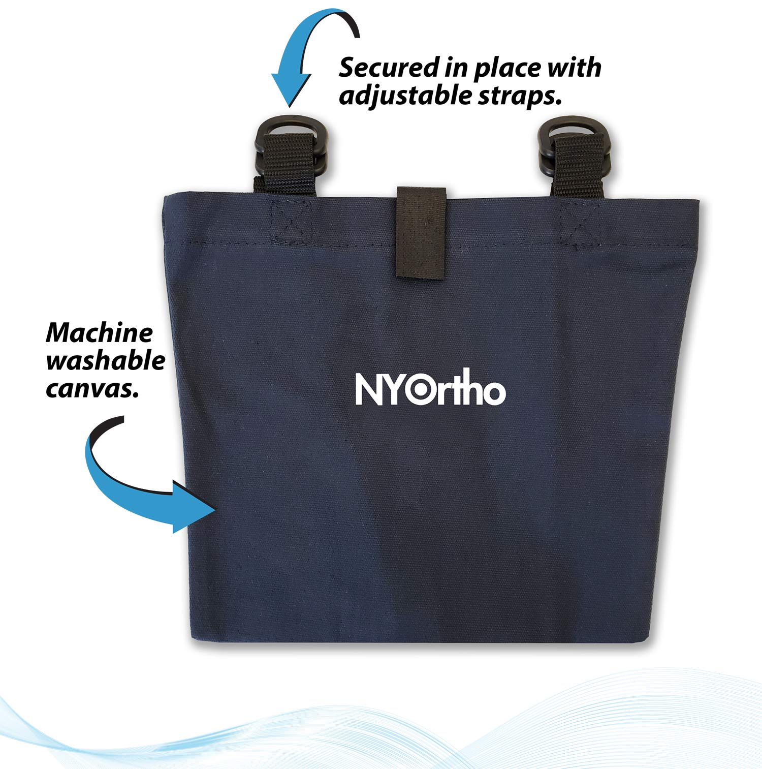 NYOrtho Urine Drainage Bag Holder - Privacy Canvas Covers with Adjustable Straps for Urine Bags, Nephrostomy Bags, Foley Bags, C