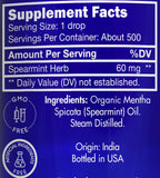 Organic Spearmint Oil by Zongle - 100% Pure Natural, Therapeutic & Food Grade for Facial Hair PCOS, Face, Facial Hair Removal, F