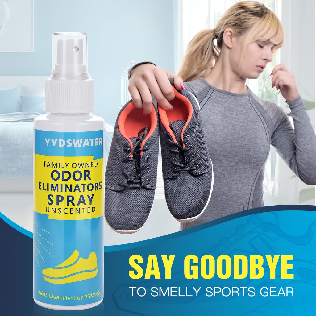 YYDSWATER Shoe Deodorizer Spray -gym bag deodorizer,cleat deodorizer soccer,boot smell eliminator,climbing shoe deodorizer,Long-