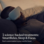 TheraGun Therabody SmartGoggles (1st Generation) Heated Eye Mask, Blackout Sleep Mask & Temple Massage for Personalized Relaxati