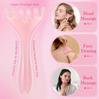 ProSuites 3Pcs Scalp Massage Tool for Head Massager Tool Pink Resin Gua Sha Comb for Relaxation Christmas,Stocking Stuffs
