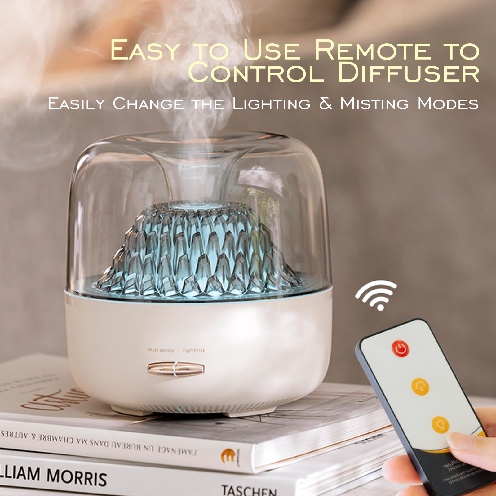 DEALFUN Essential Oil Diffuser,Portable Humidifier with Cool Mist, 7 Colors Night Light, and Auto Shut-Off,Perfect for Home, Off