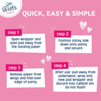 Lil-Lets Teens Long Pads with Wings - 60 Count Period Pads for Teens - Thin, Super Absorbent Sanitary Napkins, Soft & Breathable