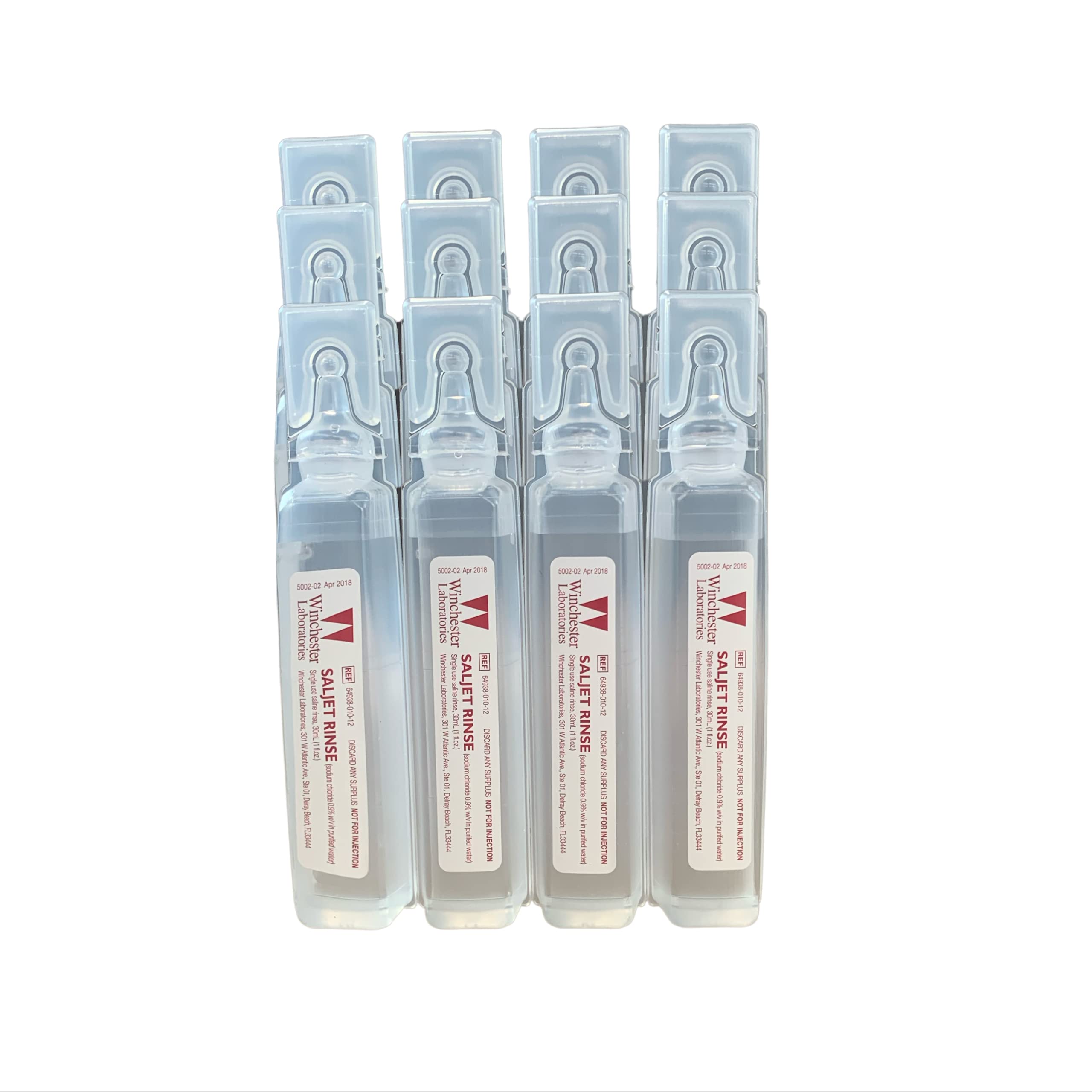 Saljet Wound Rinse, 12 Single use Sterile Saline Rinse