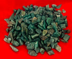 Indian Consigners Natural Crushed Polished Tumbled Gem Stone Chips, Decoration & Healing Crystals (Green Jade)