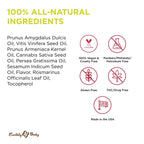 Earthly Body Edible Massage Oil, Vanilla - 8 fl. oz. - Hemp Seed, Almond, Grapeseed, Apricot & Vitamin E Oil - Vegan & Cruelty F