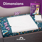 KinderSense Ultra Absorbent Disposable Bed Pads for Potty Training 36 x 30 (50 Count) - Bedwetting Mat & Mattress Protector - In