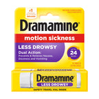 Dramamine Motion Sickness Relief - All Day Less Drowsy, 16 Count