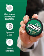 Grinds Coffee Pouches | Tobacco Free, Nicotine Free Healthy Alternative | 3 Cans of Irish Cream | 18 Pouches Per Can | 1 Pouch e