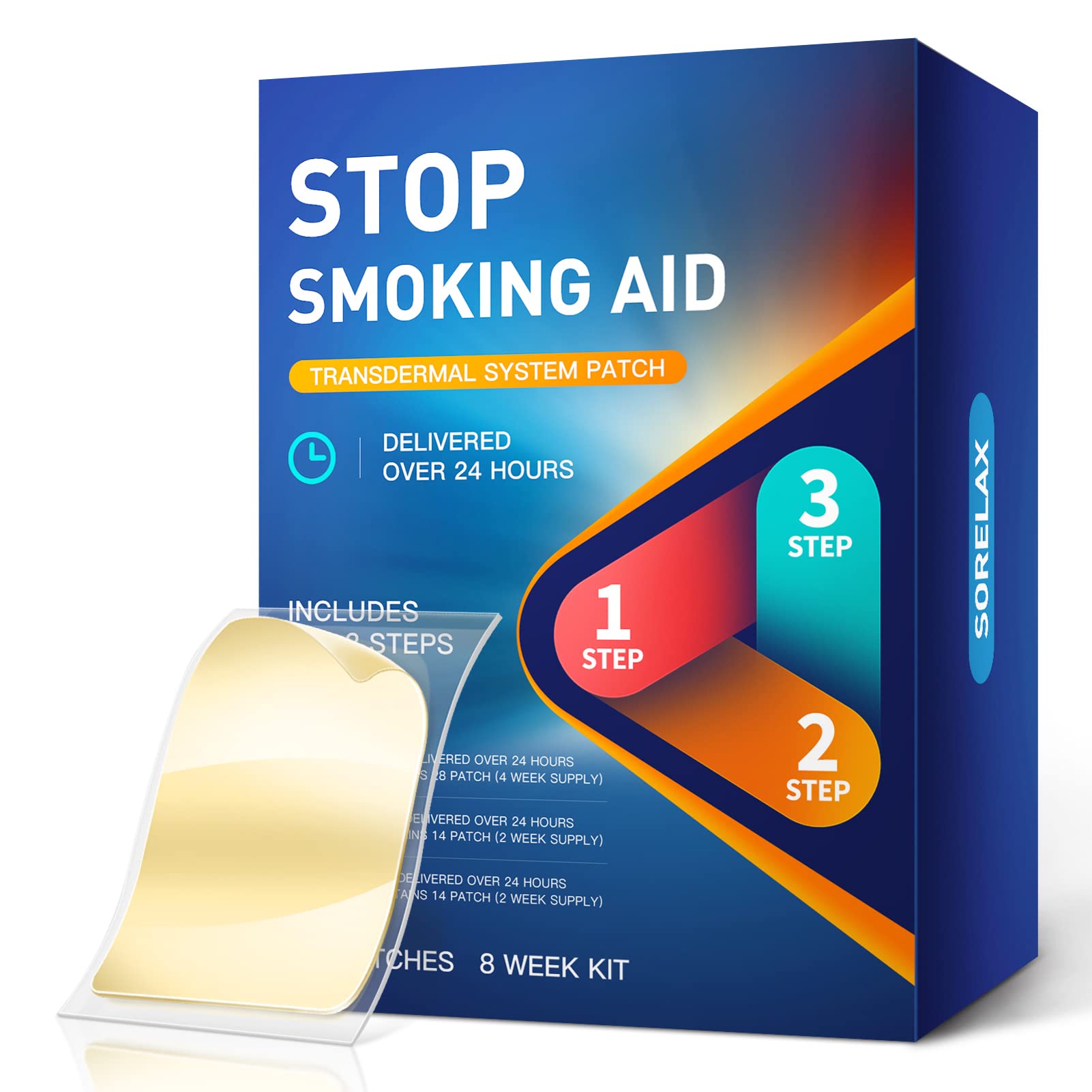 Tuwyfe ?56 Patches? Smoking Aid Stop Smoking Patch, Easy and Effective Anti-Smoking Stickers Step 1 2 and 3 - Best Product to Qu