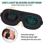 NEWVANGA Sleep Mask for Back and Side Sleeper, Block Out Light, Sleeping Eye Mask of 3D Night Blindfold, Zero Eye Pressure Ultra