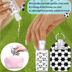 Frienda 24 Pcs Mini Hand Sanitizer Bulk Gift Set Include 12 Hand Gel 1 Fl oz 12 Hand Sanitizer Holder Keychains for Team Teen Gi