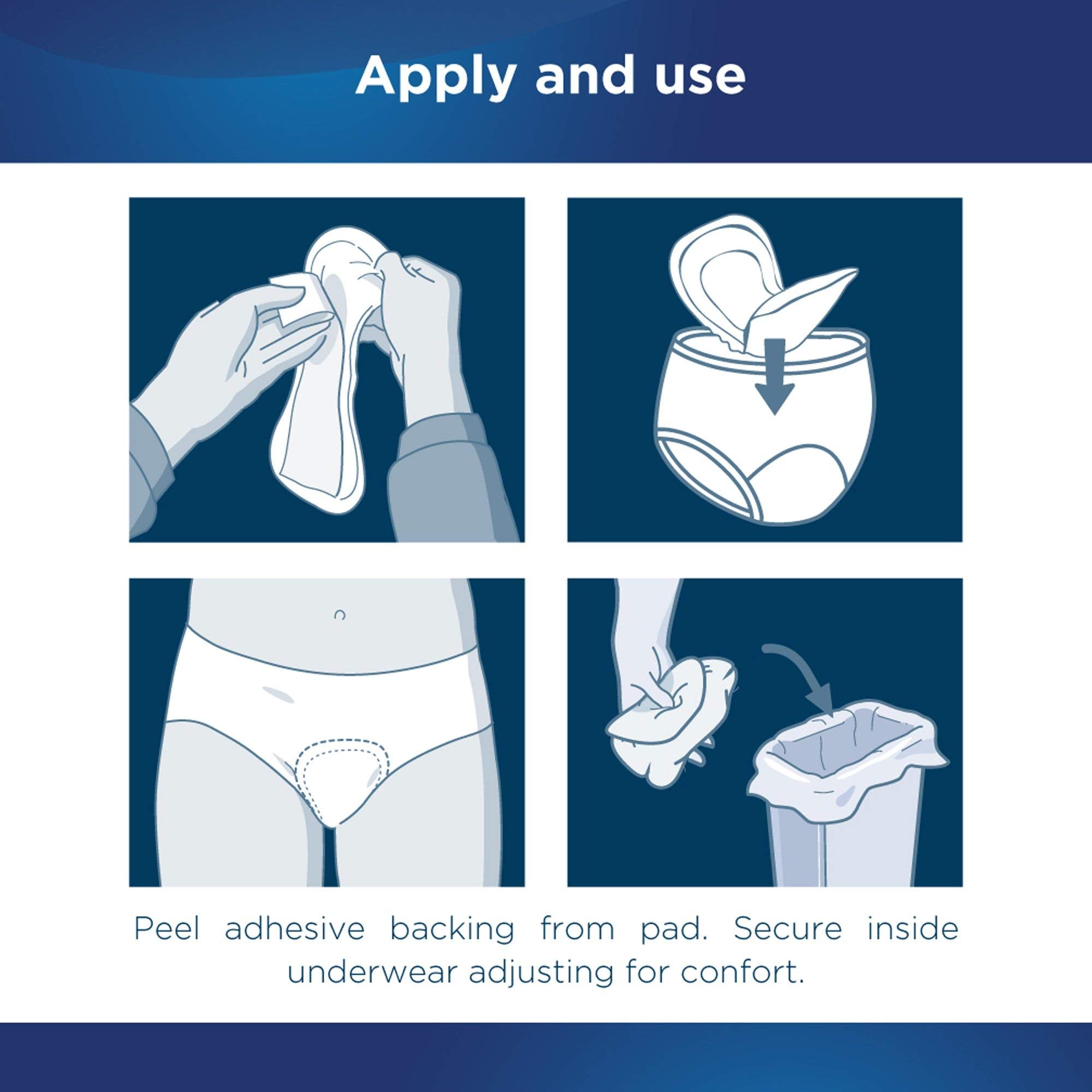 ADPMOD - Attends Discreet Women's Moderate Pads, 20 Count (x10)