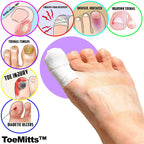 MediMitt ToeMitt Big Toe Bandages Non-Adhesive (Full Coverage Big Toe Bandage) (with Absorbent Pad, X-Large (Pack of 10))