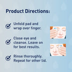 OCuSOFT Lid Scrub Original Eyelid Cleanser - Pre-Moistened Eyelid Wipes for Mild to Moderate Conditions - Eyelid Cleanser to Cle