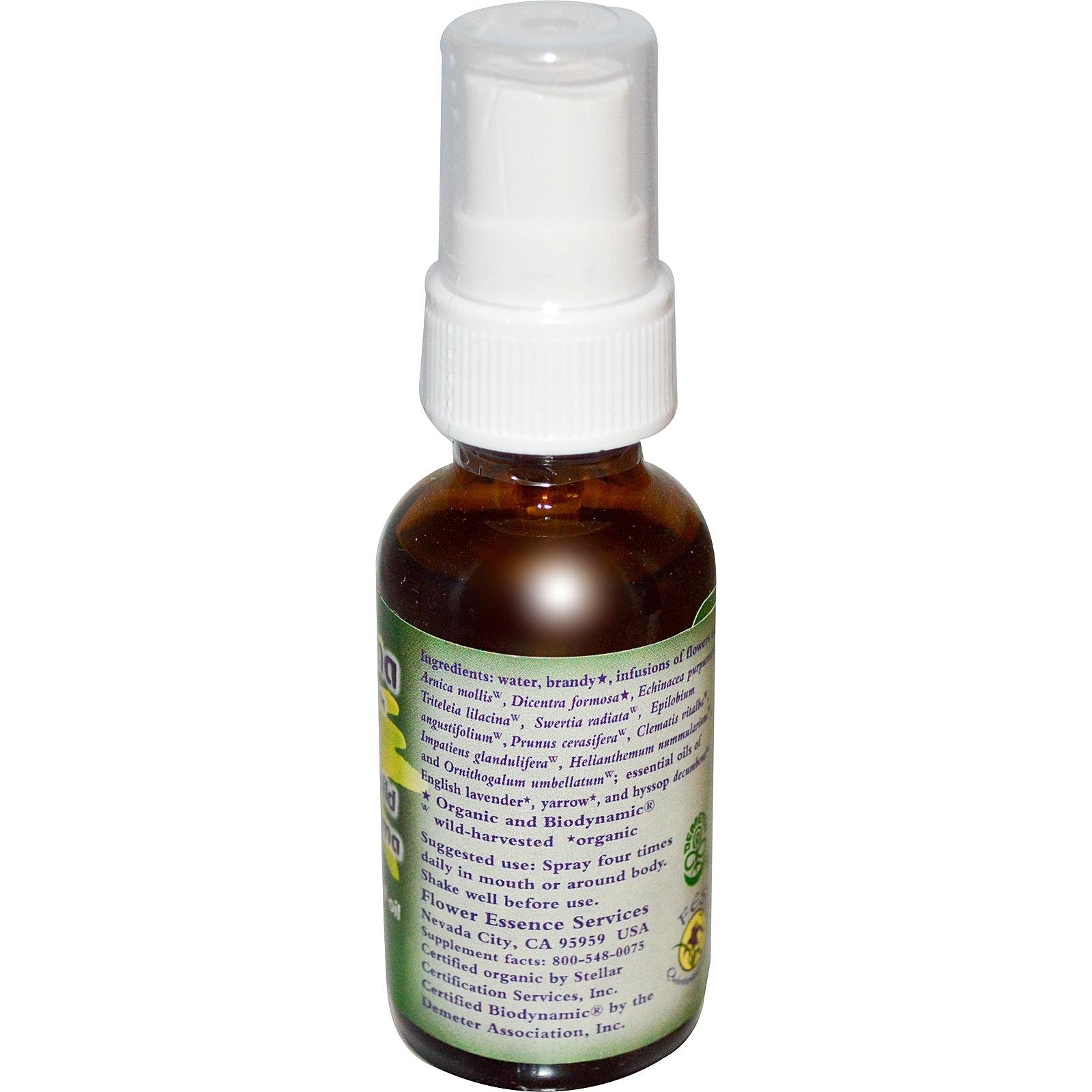 Flower Essence Services Post-Trauma Stabilizer Spray, 1 Ounce