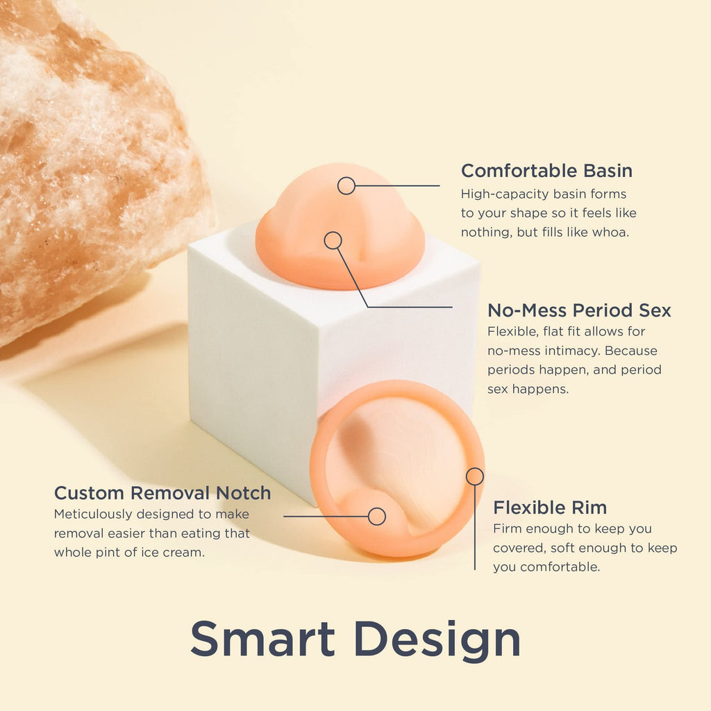 Saalt Menstrual Disc - Soft, Flexible, Reusable Medical-Grade - Removal Notch - Tampon Alternative - Made in USA - Lasts 10 Year