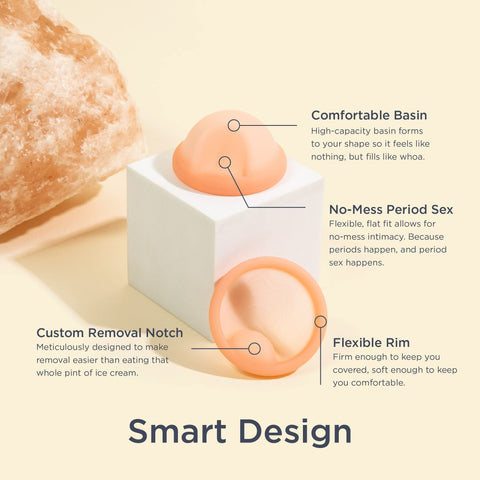 Saalt Menstrual Disc - Soft, Flexible, Reusable Medical-Grade - Removal Notch - Tampon Alternative - Made in USA - Lasts 10 Year