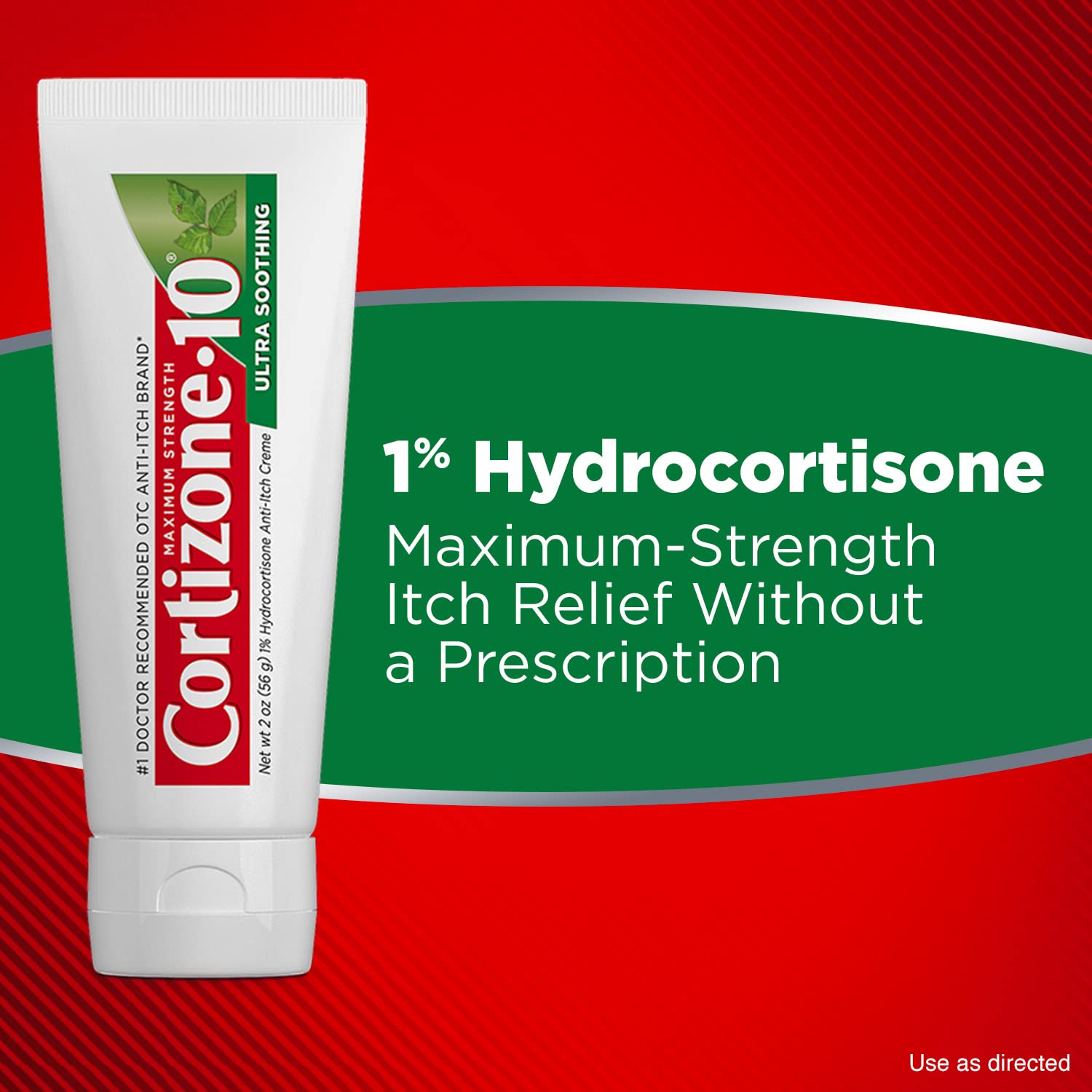 Cortizone 10 Maximum Strength Ultra Soothing Anti-Itch Cream, 1% Hydrocortisone Creme, 2 oz.