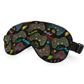 NOHSHE Gamepad Silk Eye Mask Sleep Mask Gamer Controller Joystick Best Player Eye Mask with Adjustable Strap Lightweight for Wom