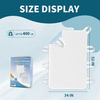 MILDPLUS Washable Bed Pads with 8 Sturdy Handles 34     52    Extra Large Reusable Underpads 4-Layers Leakproof Chucks Pads Wash