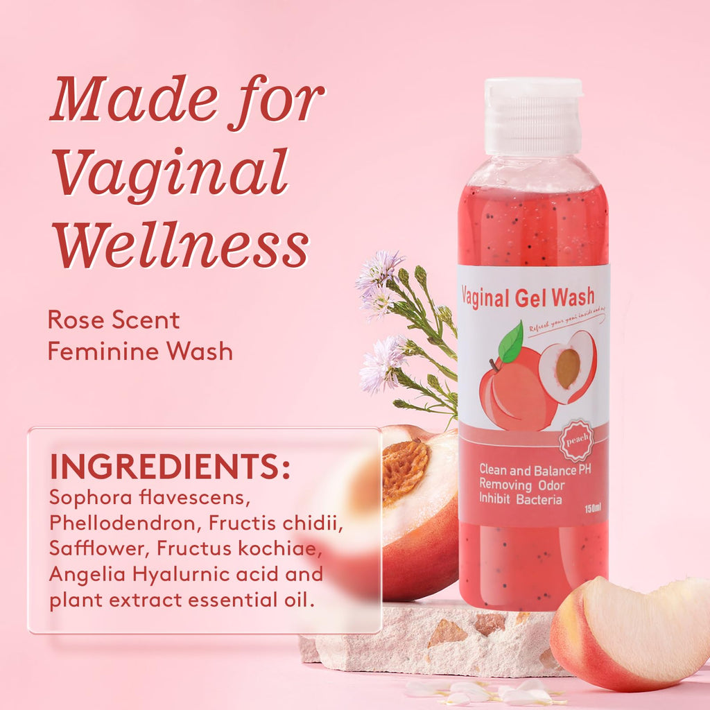 Feminine Wash & Yoni Oil & Yoni Soap Set for Women, Yoni Wash for Vaginal Ph Balance Remove Odor Moisturizing, 1 Fl.Oz Feminine