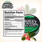 Smokey Mountain Herbal Long Cut - Wintergreen - 1 Can - Tobacco Free and Nicotine Free Snuff