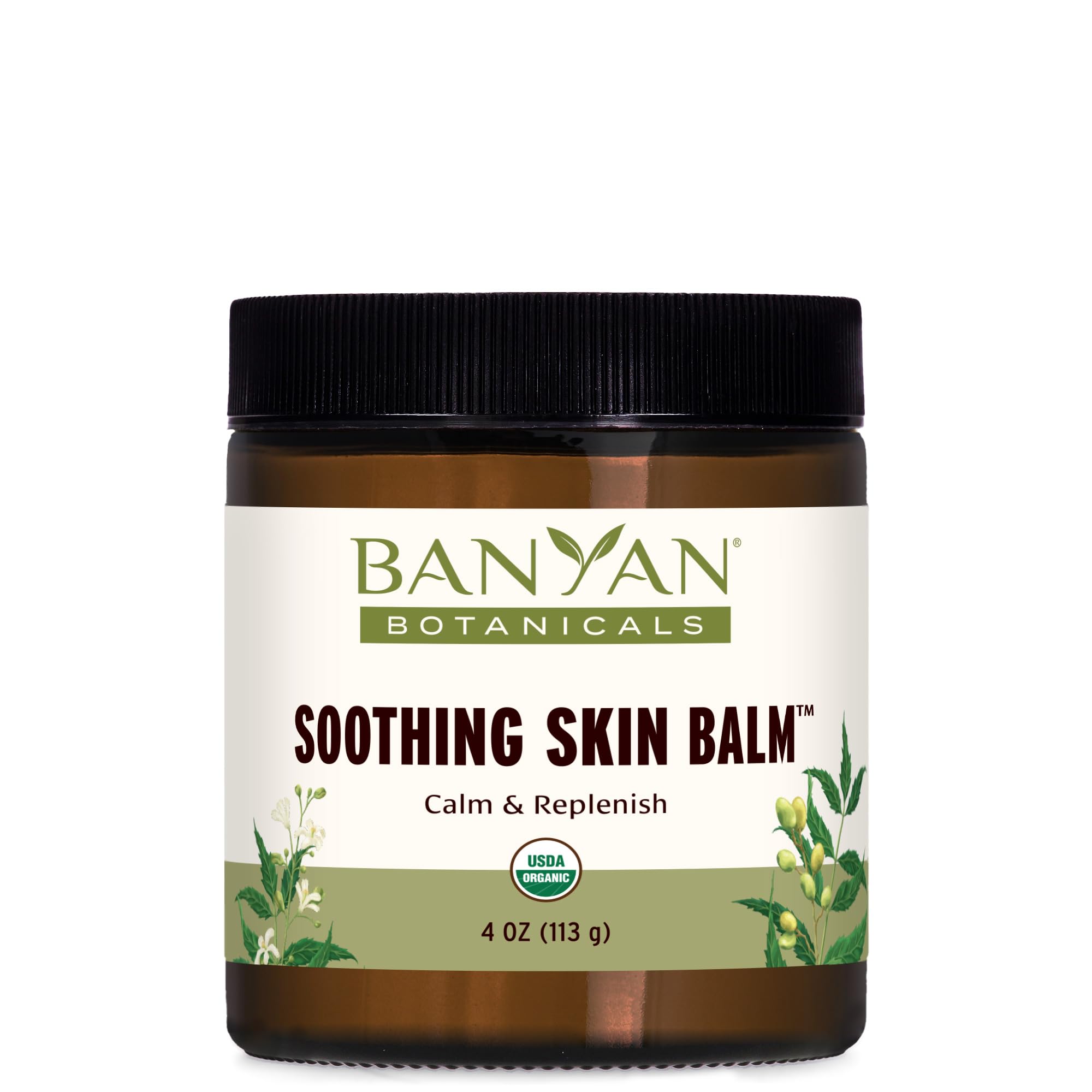 Banyan Botanicals Soothing Skin Balm - Organic Herbal Skin Care Salve with Neem Leaf and Vetiver - Cooling and Soothing Balm For