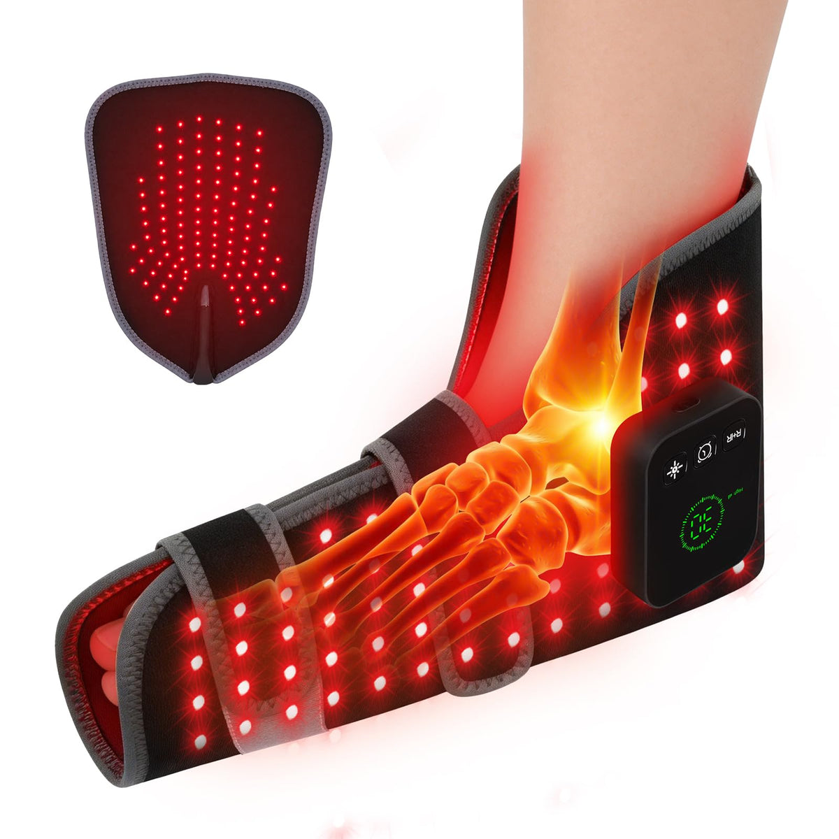 samtoo Cordless Red Light Therapy Foot Wrap for Feet & Ankles