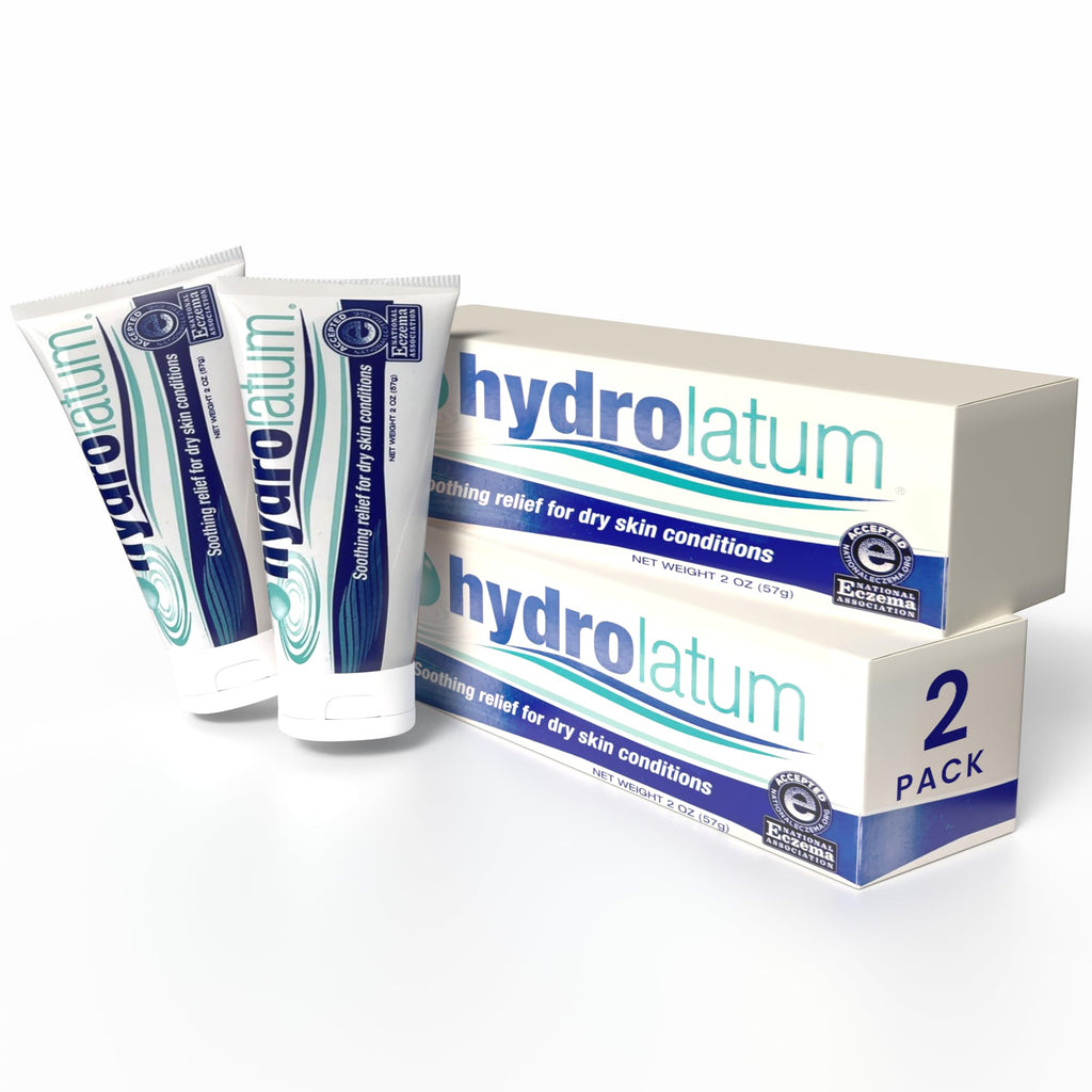 Hydrolatum Moisturizing Body Cream - Hydrating Lotion for Sensitive & Extra Dry, Nourishing Skin Protection for Men & Women, 2-P