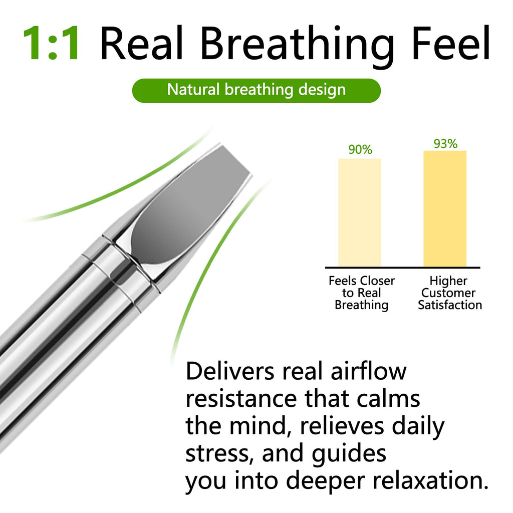 Breathing Necklace to Quit Smoking:with Adjustable Hole Relieving Anxiety Inhaler,Vaping with Refillable Multiple Flavors Stop S