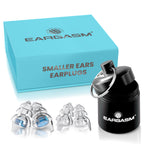 Eargasm Smaller Ears Earplugs - Blue High Fidelity Filtered Noise Reducing Reusable Ear-Plugs for Kids, Women, Men - Hearing Pro