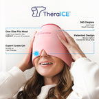 TheraICE Migraine Relief Cap, Migraine Ice Pack Mask Products, Women Cooling Gel Hat, Face Cold Compress Head Wrap for Her Stres