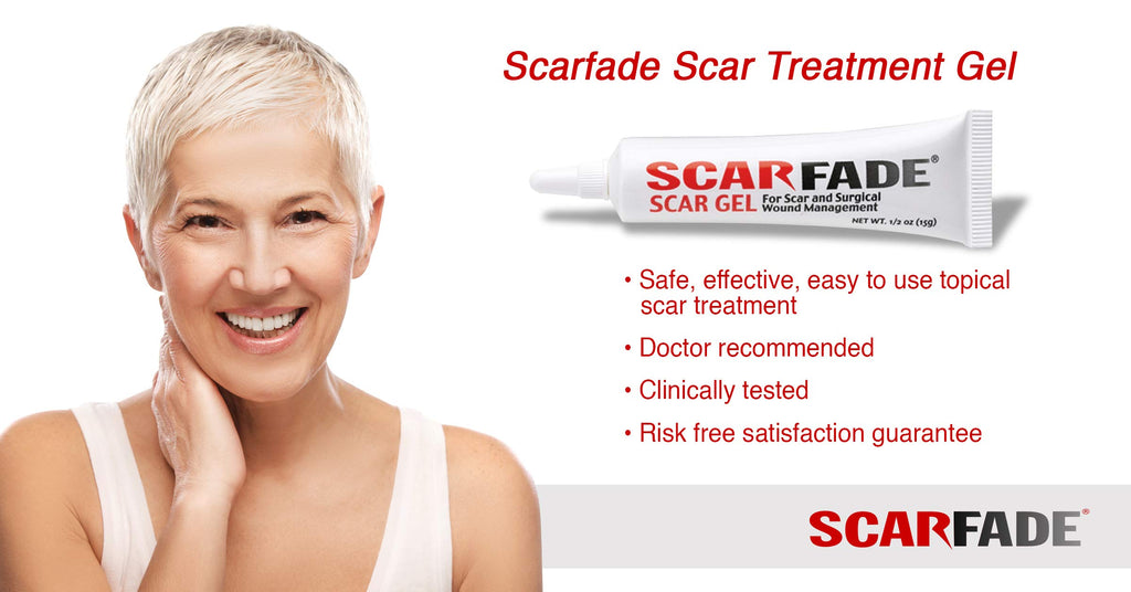 Scarfade Silicone Scar Gel for Scar Repair, Scar Treatment - 15g Tube