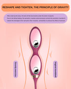 Kegel Ball kegel Tightener Balls Massage Balls Kegel Exercise System: Pink, Skin-Friendly Silicone for Vaginial Tightening Cream