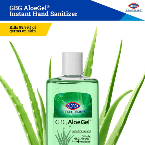 Clorox Healthcare GBG AloeGel Hand Sanitizer Gel 4oz (118ml) | Clorox Hand Sanitizer Gel Mini | Bleach Free Instant Travel Size