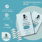 CPAPi Solutions CPAP Gel Nose Pads 10 Pack by CPAPi Solutions - Soft Cushion for CPAP Mask Comfort - Helps Prevent Irritation, R