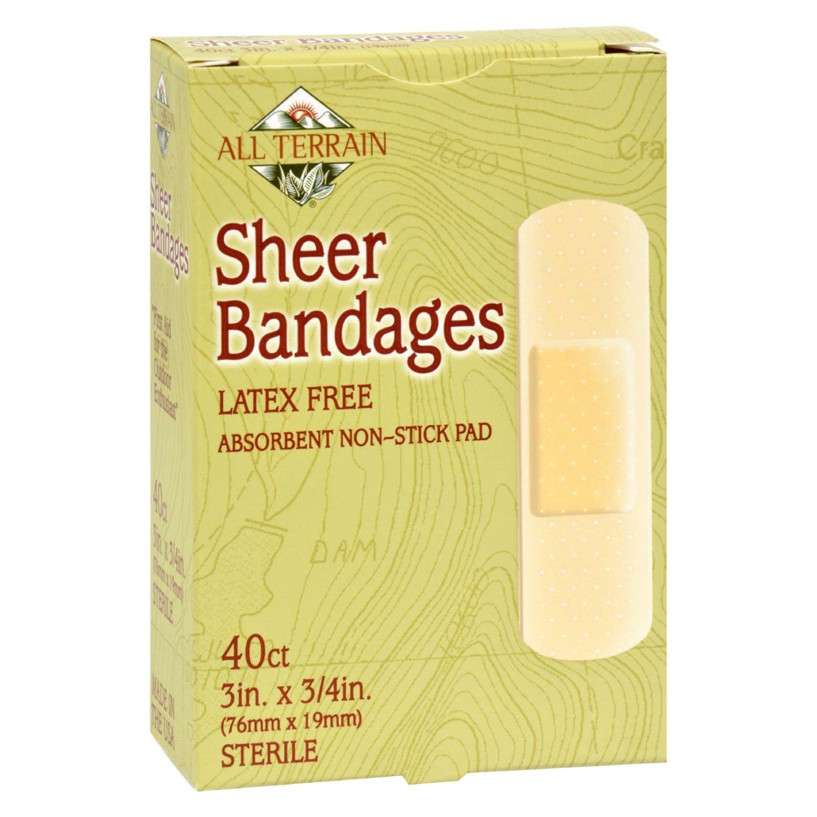 All Terrain, Bandage Sheer 3/4 X 3, 40 Count