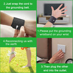 Grounding Strap, Grounding Wristband Protection for Men and Women, Grounding therapy wrist support brace, Grounding Conductive C