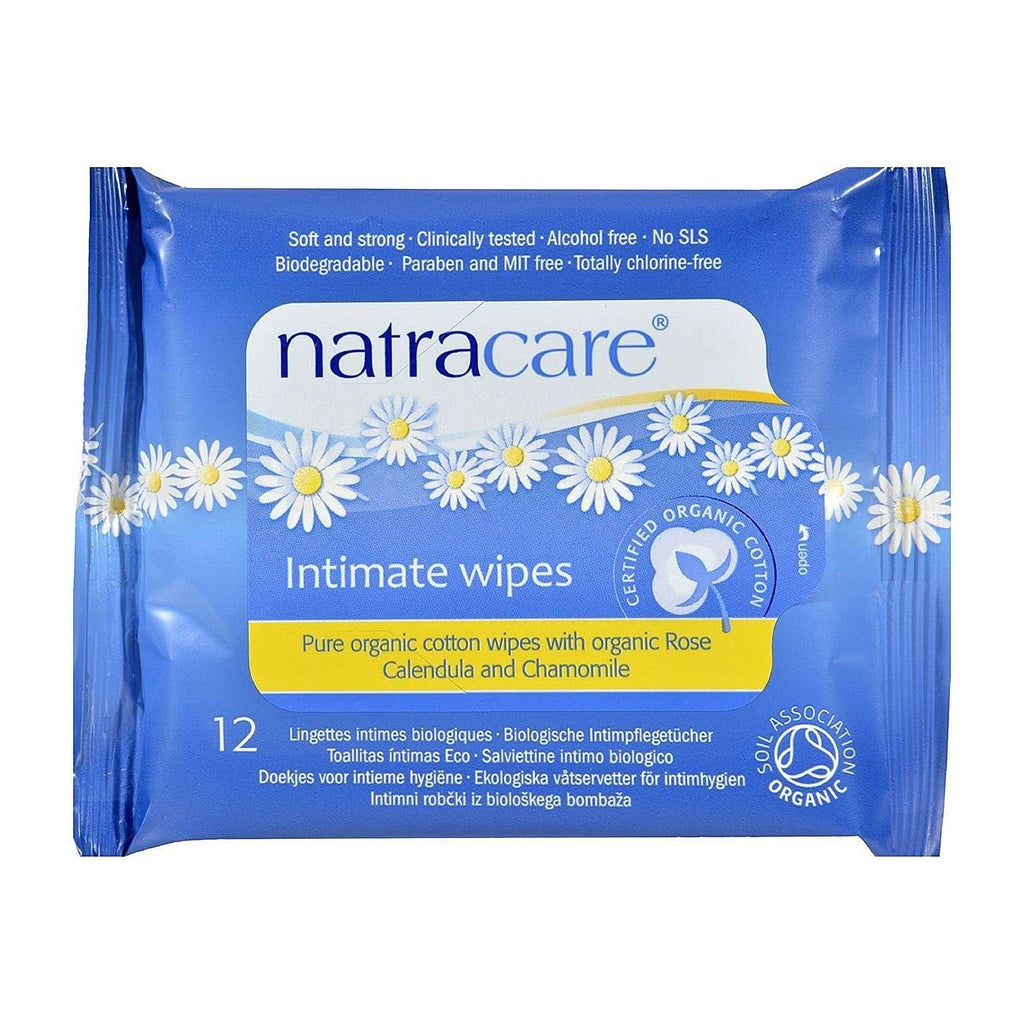 Natracare Organic Cotton Intimate Wipes (12 Wipes)